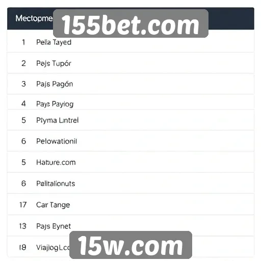 Métodos de pagamento disponíveis no 155bet.com